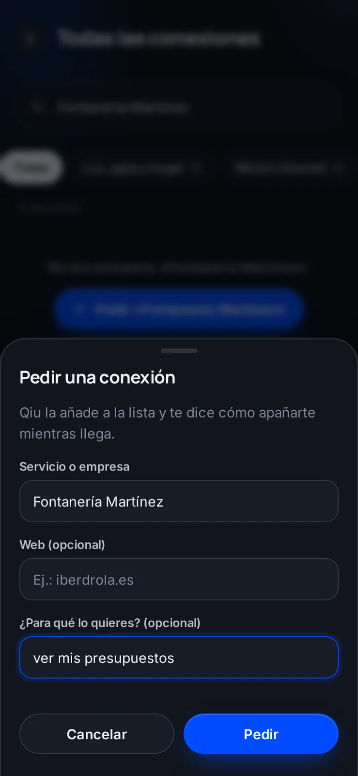 Si no está en la lista, lo pides y Qiu te dice cómo apañarte mientras se añade.
