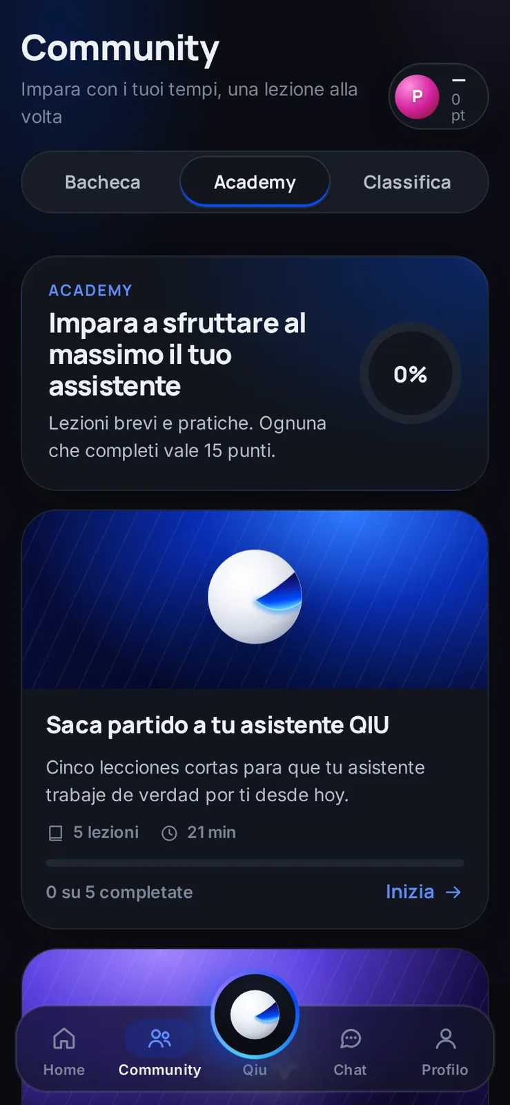 Los cursos y el resto de la app también cambian de idioma, para que aprendas en el tuyo.